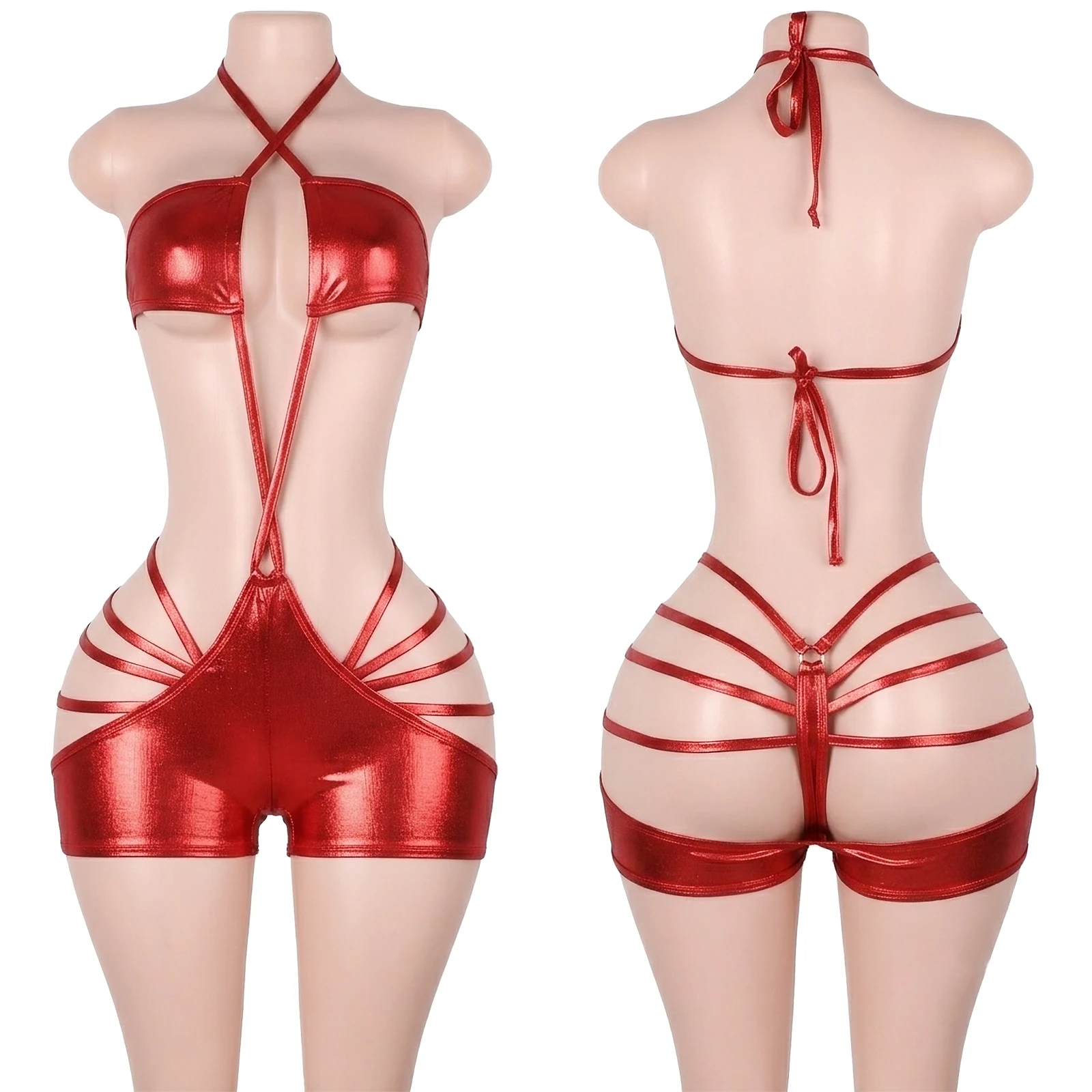 Factory Direct Exotic Dance Wear Shorts Lace-Up Pole Dancing Jumpsuits Lingerie Set Sparkling Festival Rave Dancer Outfits Appar