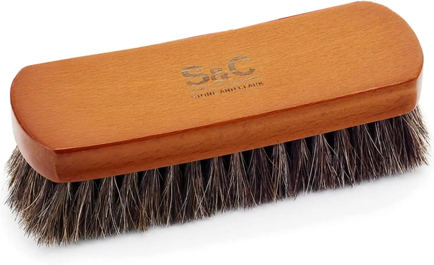 

Luxury Horsehair Shoe Polish Brush – Handcrafted Beechwood Shoe Brush for Shine and Buffing – Premium