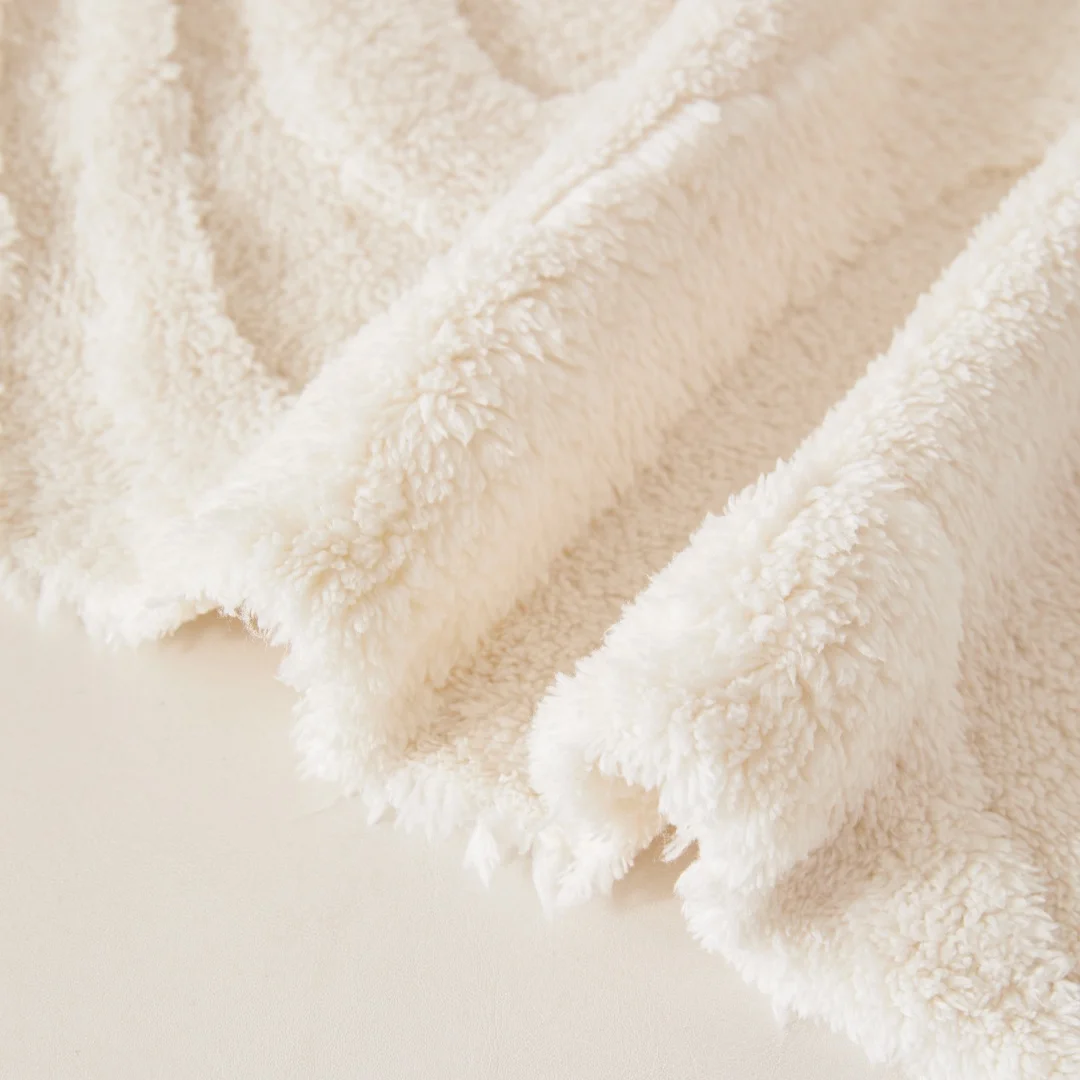 Tuffed Fleece Warm Soft Sofa Towel Geometric Lines Jacquard Mordern Simple Pattern Multiuse Sofa Cover Blanket for Living Room