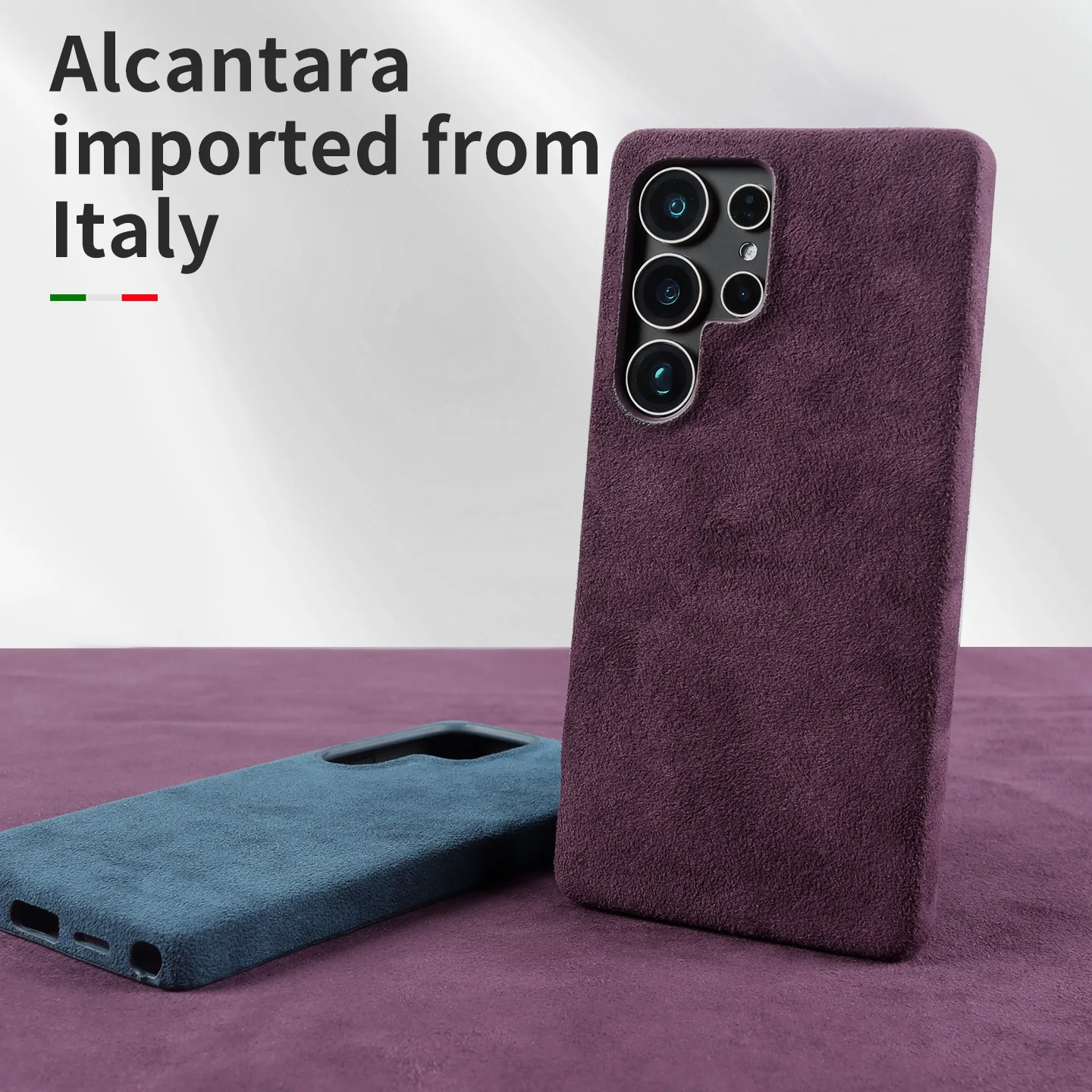 Magnetic Alcantara Suede Phone Case For Samsung Galaxy S25 S24Ultra Magsafe Wireless Charging Luxury Anti‑Fingerprint Back Cover
