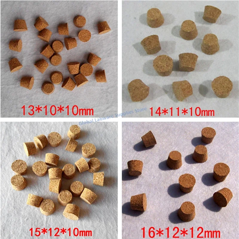 10~100pcs Top DIA 13mm to 39mm Assorted Cork Stoppers Wine Bottle Wooden Tapered Cork Plugs Replacement Variety Corks for Bottle