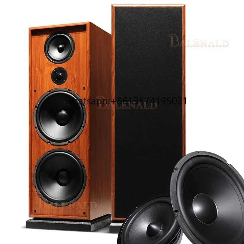

TBalenald Hifi Speaker H29 Fever-grade Home Living Room High-fidelity Dual 12-inch Three-way Audio Floor-standing Speaker
