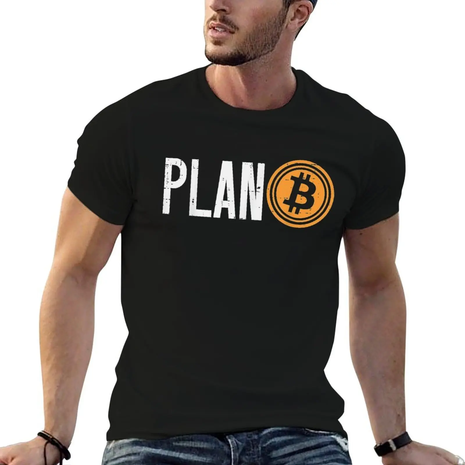 

Plan B Bitcoin - BTC Crypto Cryptocurrency T-Shirt anime t shirts oversize t shirts for man cotton man tshirt T-shirt