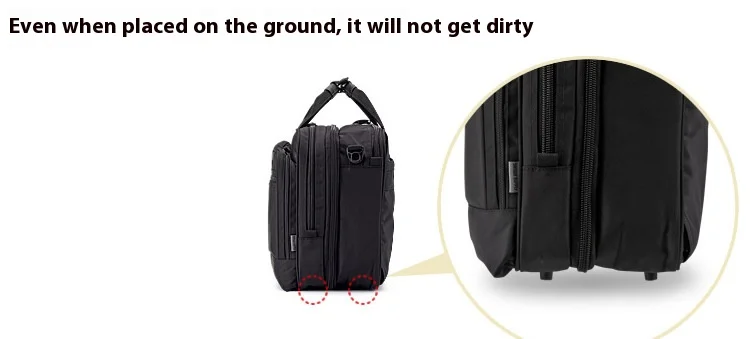 Large Capacitor Bag with Password 3WAY Handheld Double Shoulder Bapa Waterproof Business Nylon Notebook Bag