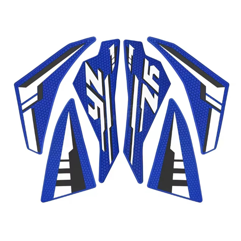 لياماها YZ250F YZ125X YZ250X 2023-2024 وسادة خزان الوقود ، ملصق خزان الوقود ، وسادة الجر ، ملصق خزان الوقود الجانبي المضاد للانزلاق