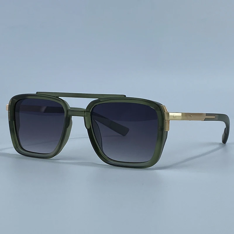 2026 Polarisierte Übergroße Quadratische Sonnenbrille für Damen Luxus Designer Doppelbrücken Y2K Mode Fahrbrille für Damen Retro Shades – Detail 11