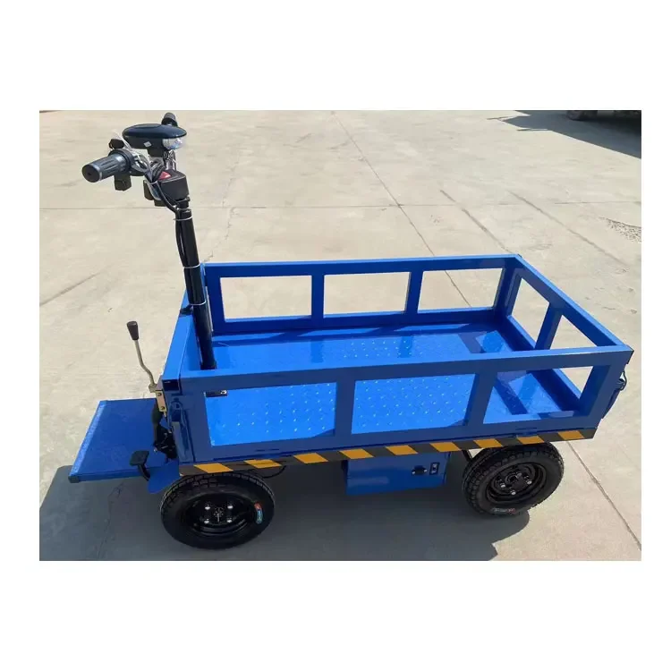 Hot Selling Transport Vehicle Electric Dolly Carts Foldable Platform Hand Truck Electric Cart Carrying Capacity of 1 Ton