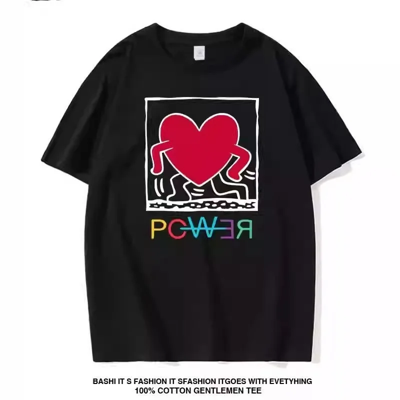 

Футболка G-Dragon PCWER, 100% хлопок, с коротким рукавом, повседневная мужская и женская футболка с принтом алфавита K-Pop, мемориальный концерт, товары для фанатов, подарки