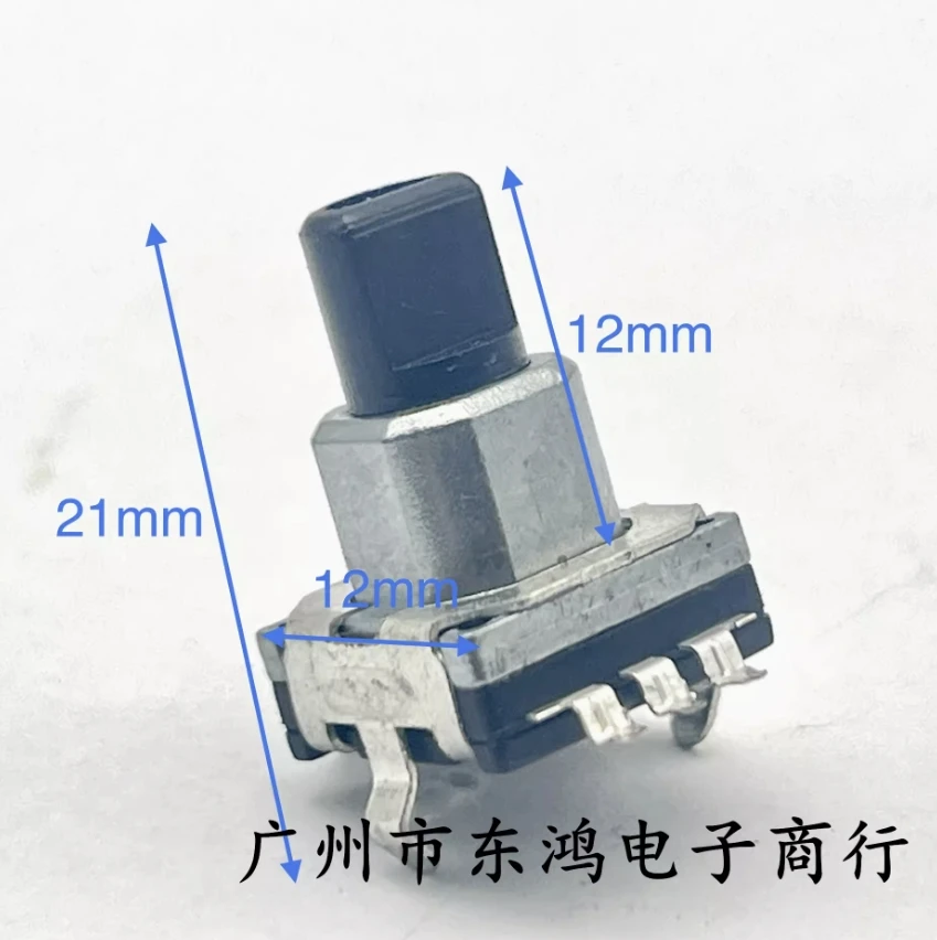 10 pcs AeTna SMT foot encoder EC11 type 30 positioning 15 pulse shaft length 12mm with push switch