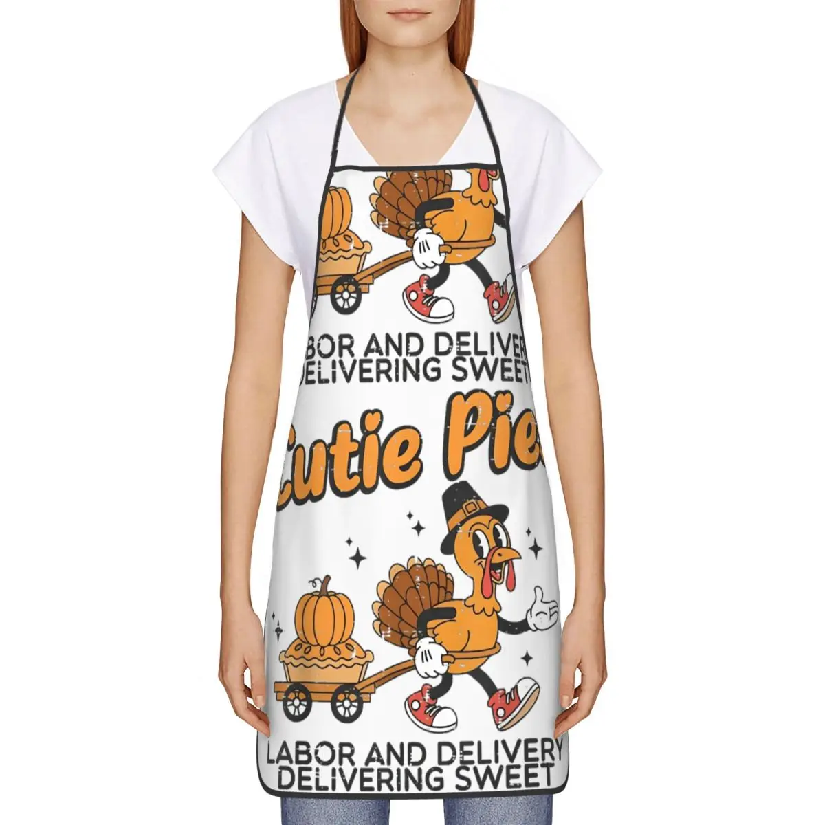 Delivering Cutie Pies Labor Delivery Thanksgiving L&D Nurse Apron Household Cleaning Painting Bibs Kitchen Funny Pinafore Chef