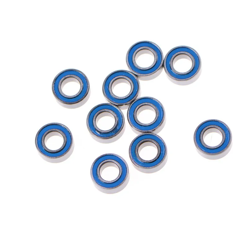 @*10pcs MR105-2RS Rubber Sealed Bearing 5x10x4mm, Miniature Blue Ball Bearings
