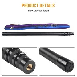 Carbon Fiber Telescoping Fishing Landing Net Rod Fish Handle Collapsible Pole Fishing Tackle Accessories
