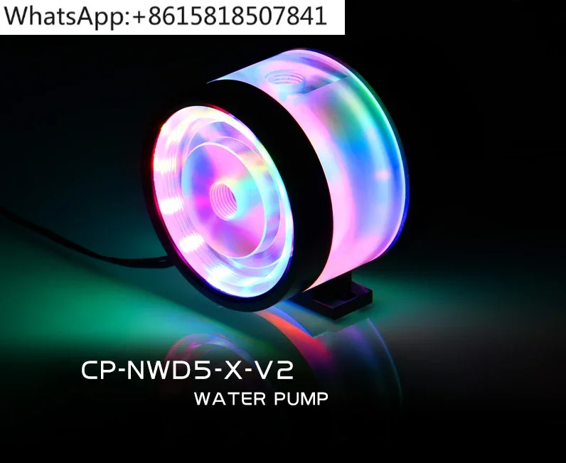 CP-NWD5-X-V2 Водяной насос D5, напор 5 метров, расход 1000 л/ч, 5В, с фантомной подсветкой