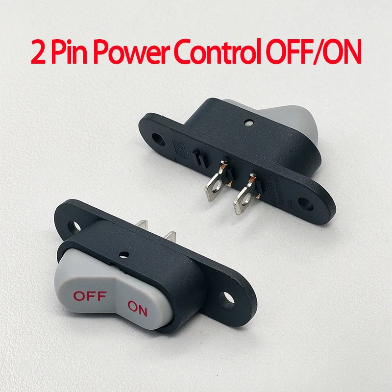 1-10PCS 2Pin 250V 6A AC AMP 125V 10A Electric Wok Home Start Switch Power ON/OFF Boat Button Switch Rice Cooker Switch
