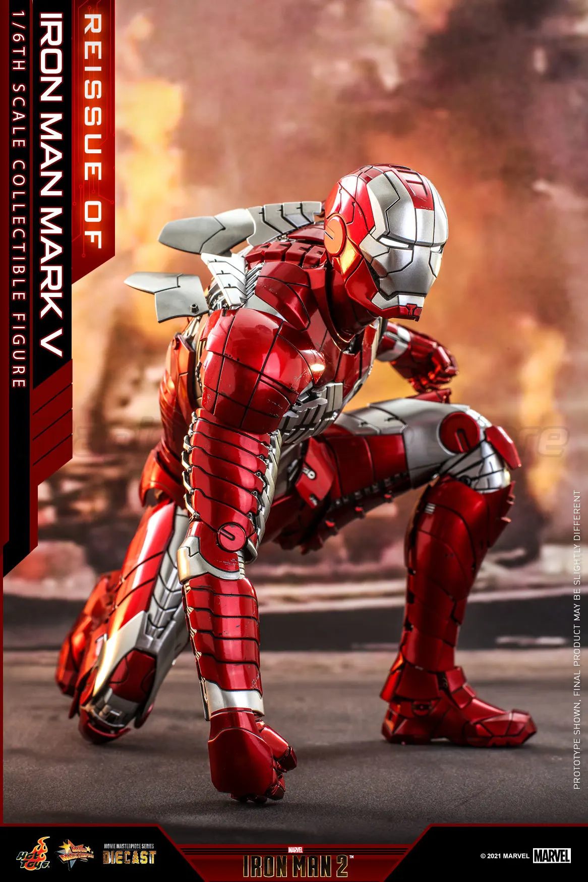 

【MT】Hot Toys MMS400D18 Marvel Alloy "Iron Man 2" Iron Man MK5 1:6 Ratio Collection Action Figure