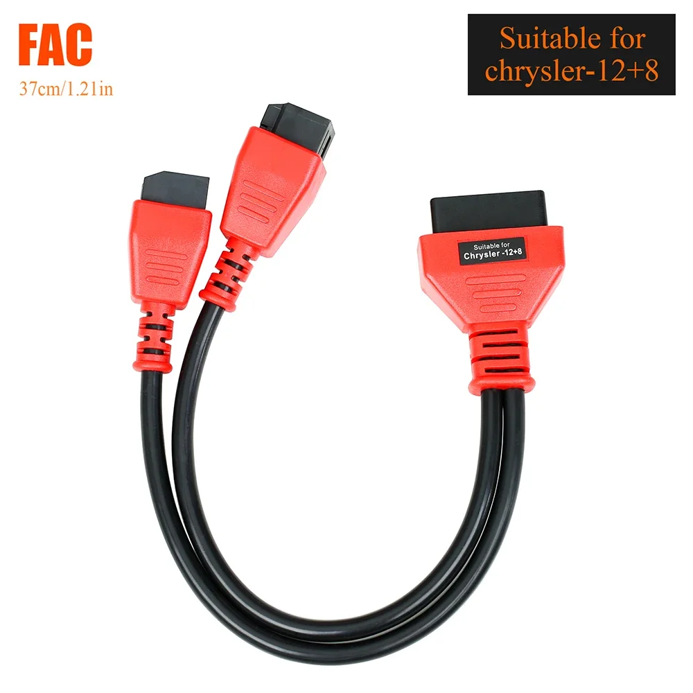 Newest For Chrysler programming cable 12+8 connector for DS808 Maxisys 906 908 PRO ELITE Autel chrysler 12+8 adapter