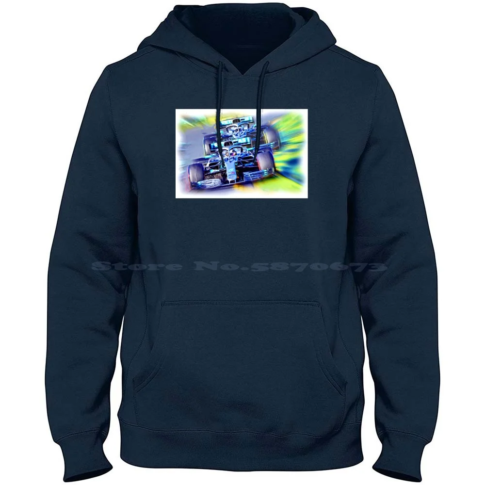 Teammates-Hamilton And Bottas 100% Cotton Hoodie Lewis Hamilton Lauda Racing 44 Motorsport Valtteri Bottas