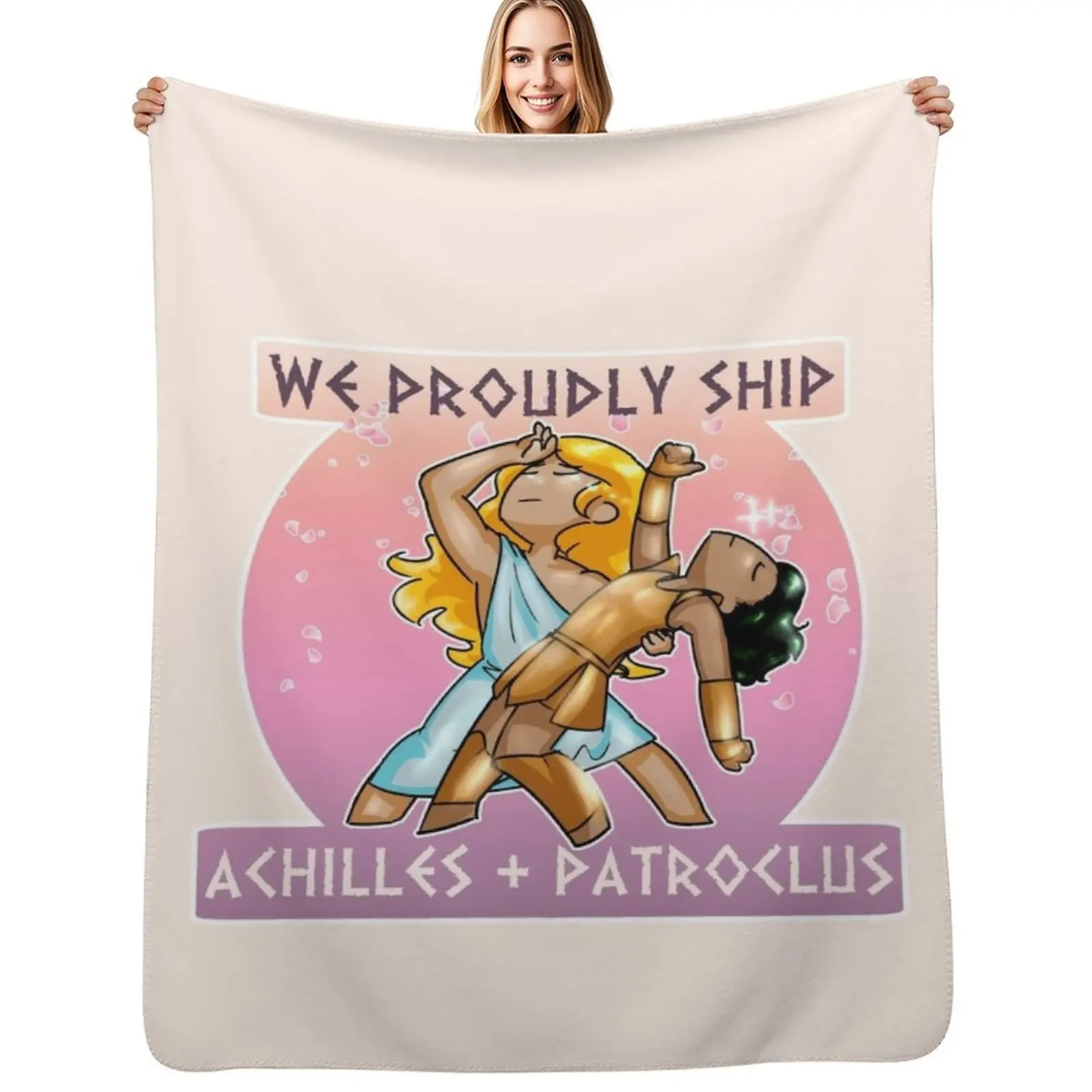 Achilles + Patroclus Throw Blanket Decorative Sofa Weighted Travel Luxury Bed linens Luxury Brand Blankets