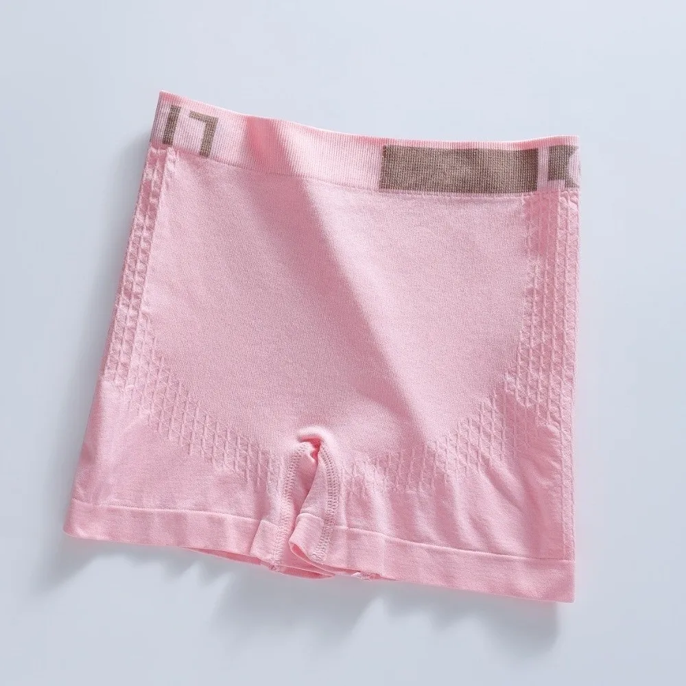 Multiple Colors High Waisted Yoga Briefs Seamless Ribbed Boxer Shorts Soft Solid Color Short Underwear Casual Wear