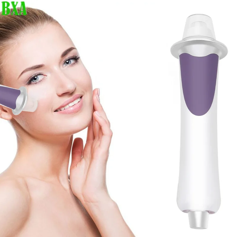 Purple EMS Facial Oxygen Injection Machine Micro Current Blushing Light Warm Heat Remove Wrinkle Anti-aging Beauty Instrument