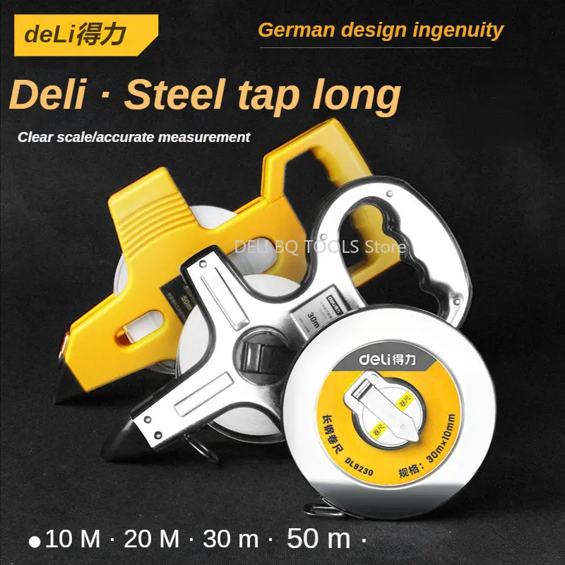 

Portable metric 10/20/30/50M Thickening Open Reel Steel Tape Measure with shelf for Woodworking Construction ABS Measuring tool