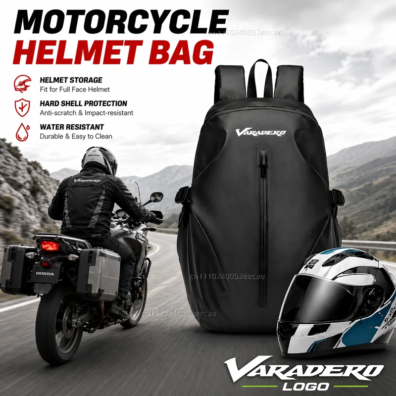 Knight Backpack Motorcycle Helmet Bag Travel Equipment Waterproof Large Capacity For Honda Varadero XL1000 XL 1000 125 V
