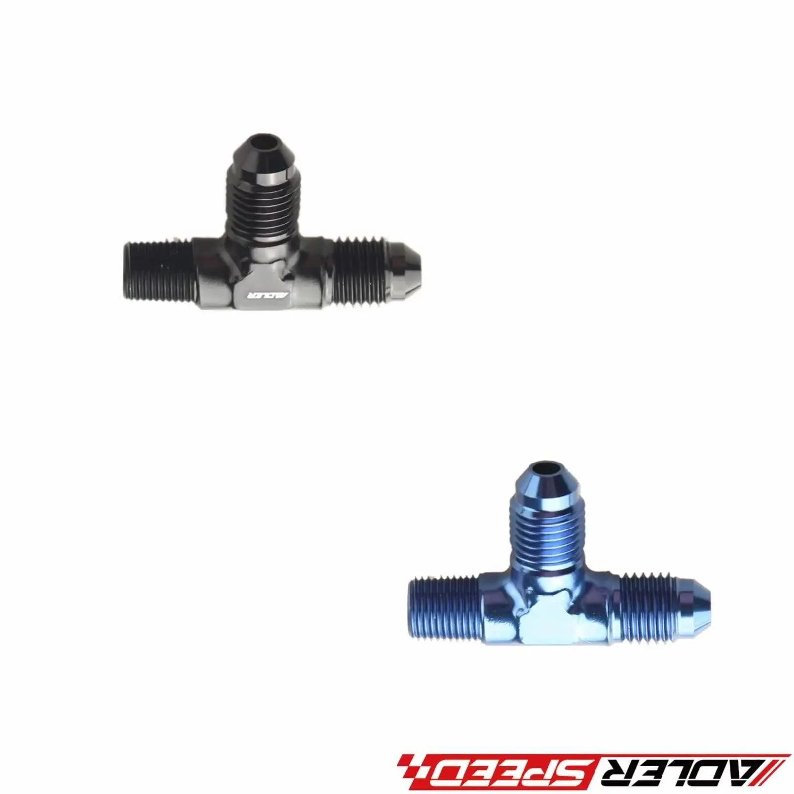 

Алюминий AN-4 AN4 до 1/8 дюйма NPT, раструбный тройник, адаптер для фитинга Т-образной части, синий/черный