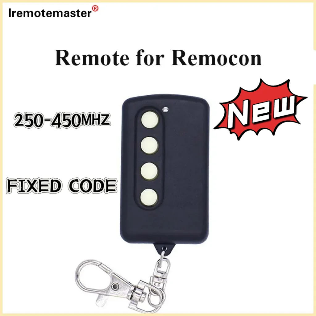 FOR REMOCON RMC600 Garage Door Remote Control 250MHz-450MHz Fixed Code  REMOCON LRT1 RMC610 RMC555 Gate Remote OPENER