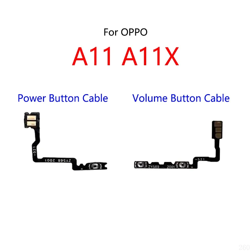 10PCS/Lot For OPPO A11 A11X Power Button Switch Volume Mute Button On / Off Flex Cable