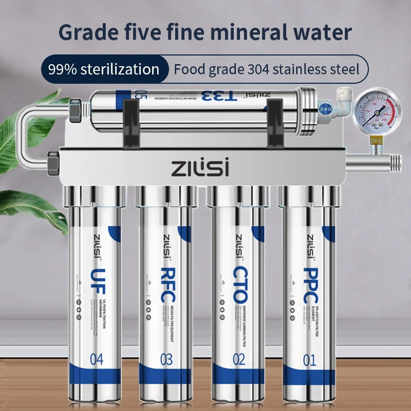 Kitchen Ultrafiltration Water Purifier Household Direct Drinking Water Purifier TapWater Purifier Five-Stage Water Filter System