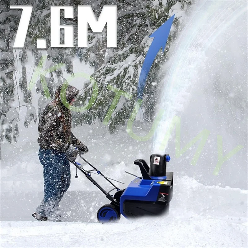 

Hand-pushed Electric Snow Sweeper Snow Throwing Full Gear Snow Sweeping Tool Easily Sweep Snow