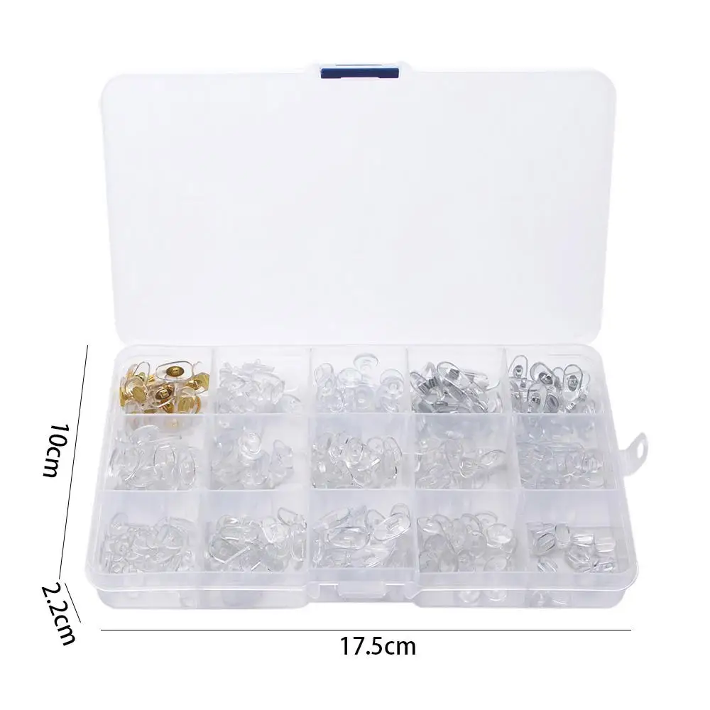 المسمار على الهواء Chanmber المضادة للانزلاق وسادة أنف للنظارة سيليكون مخدات أنف للنظارة نظارات اكسسوارات مكبرة طقم تصليح مخدات أنف للنظارة النظارات #3