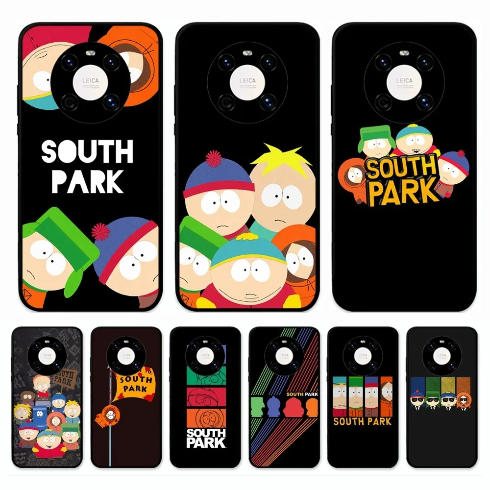 Funny S-South P-Park Cute Phone Case For Huawei Mate 10 20 30 40 50 Lite Pro Nova 3 3i 5 6 SE 7 Pro 7SE