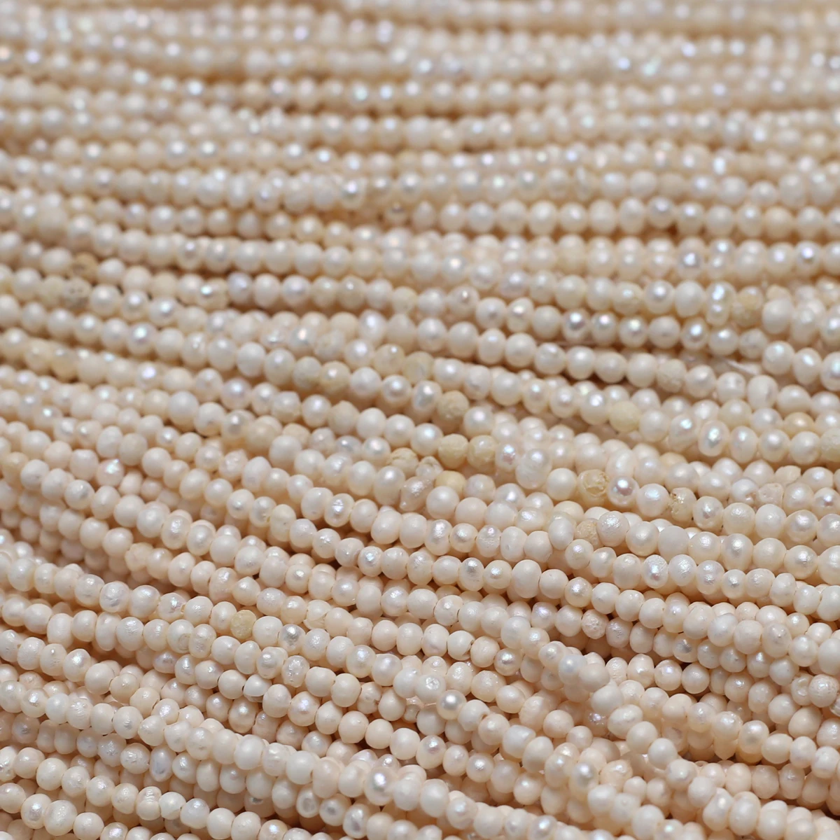 لؤلؤ المياه العذبة الطبيعية 2-3 مللي متر صغير مستدير أبيض معزول فضفاض عزل حبة مجوهرات جعل عقد دي اي واي سوار المرأة هدية #2