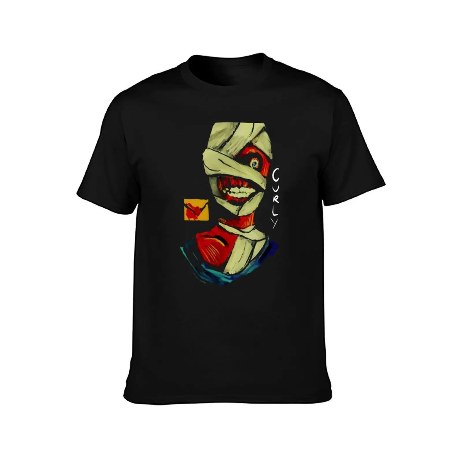 Mouthwashing Curly T-Shirt Casual Street Style Short Sleeve Tee T-Shirt