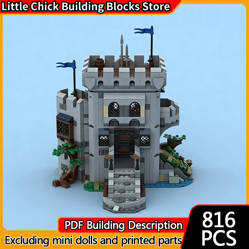 

Medieval Castle Model MOC Building Bricks Architecture Castle Modular Technology Children Holiday Gifts Assemble Toys Suit