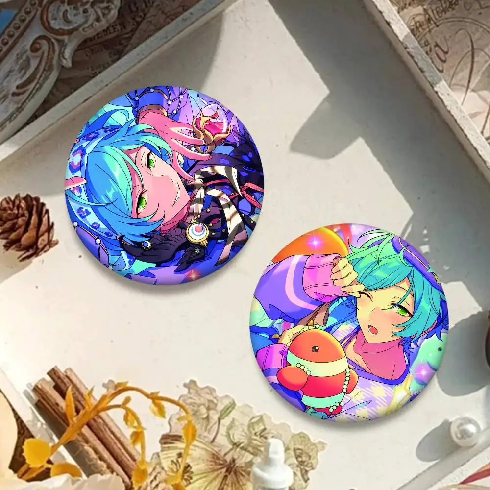 Music Game Shinkai Kanata Badges Round Laser Badge Brooch Clothes Backpack Accessories Lapel