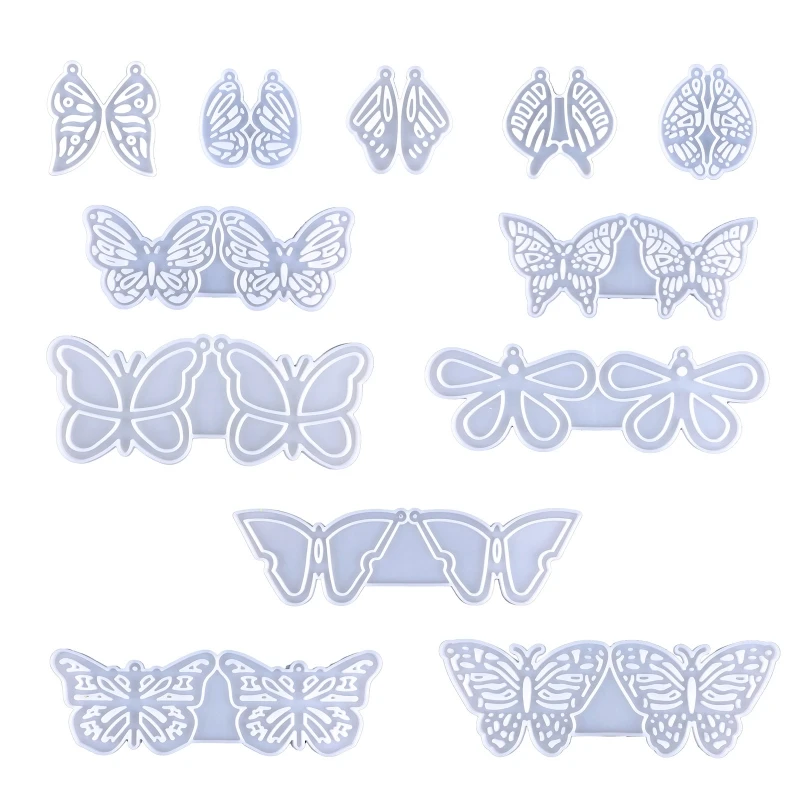 

for Butterfly Earrings Charm Mould for Butterfly for Key Pendant Decoration Dropshipping