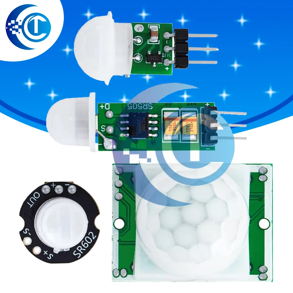 Mini AM312 PIR Motion Sensor Module: Pyroelectric Infrared Human Detector – DC 2.7-12V Automatic Detection