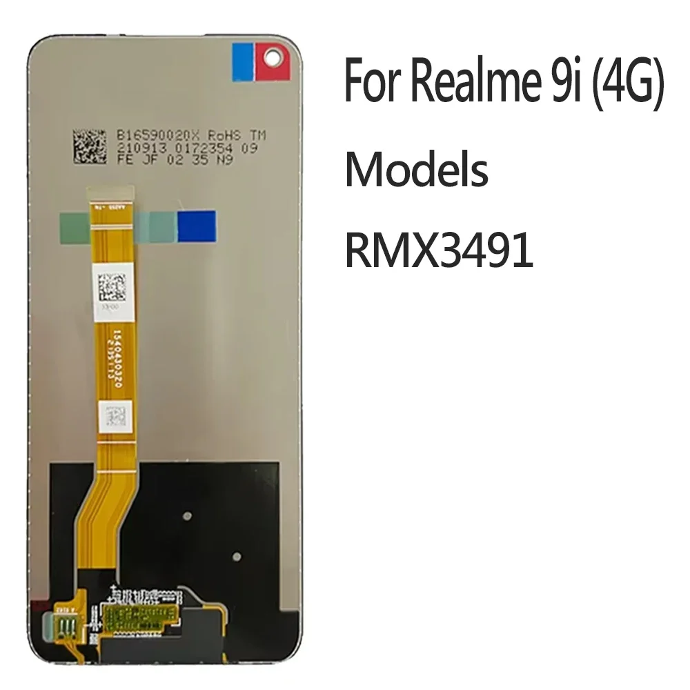 IPS For Realme 8i 9i Narzo 50 RMX3151 RMX3491 LCD Display Touch Screen Panel Digitizer Assembly Replacement For Oppo A96 4G LCD