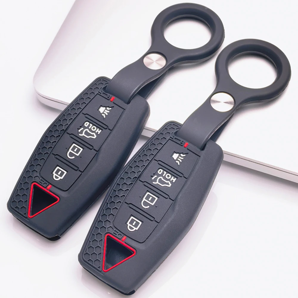 For Mitsubishi Lancer Outlander Textured Remote Key Case With Finger Loop Secure Daily Use