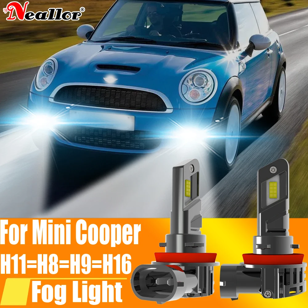 

2x H11 H8 Led Fog Lights Canbus H16 H9 Car Bulb Driving Running Lamp 12v 55w For Mini Cooper R56 R50 Gt R52 R55 R57 R58 R59 R61