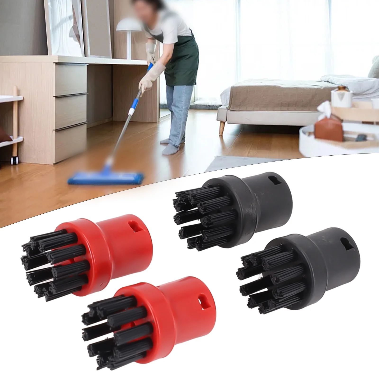 Round Brush Brush Nozzle Reliable To Use Round Brush Easy To Install SC3 SC4 Replacement SC Series Steam Cleaner