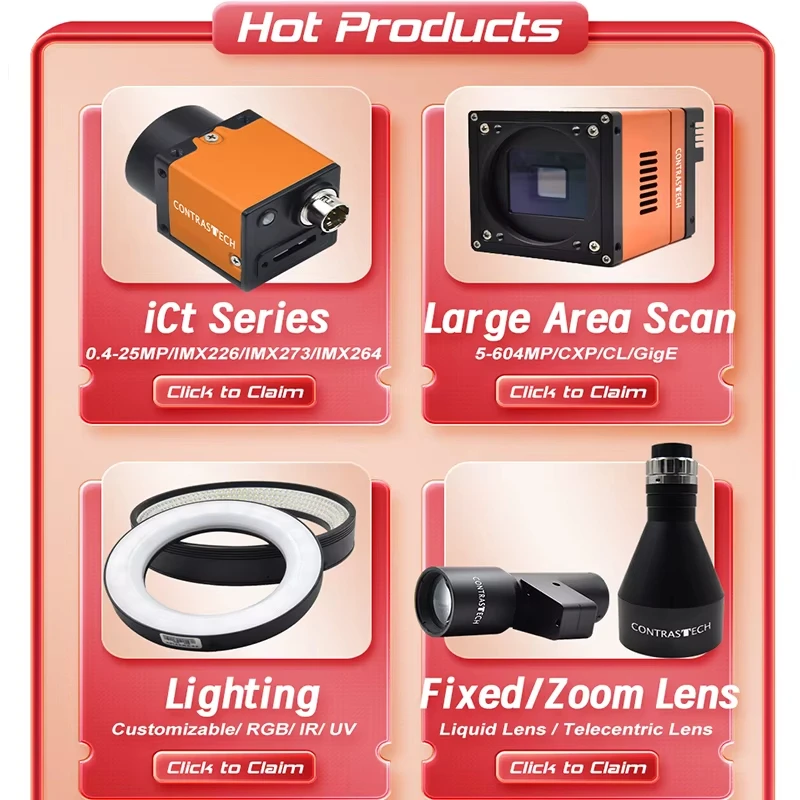 High Speed Machine Vision Camera 500fps IMX287 IMX297 Global Shutter USB3 GigE Industrial Camera for Motion Capture CONTRASTECH