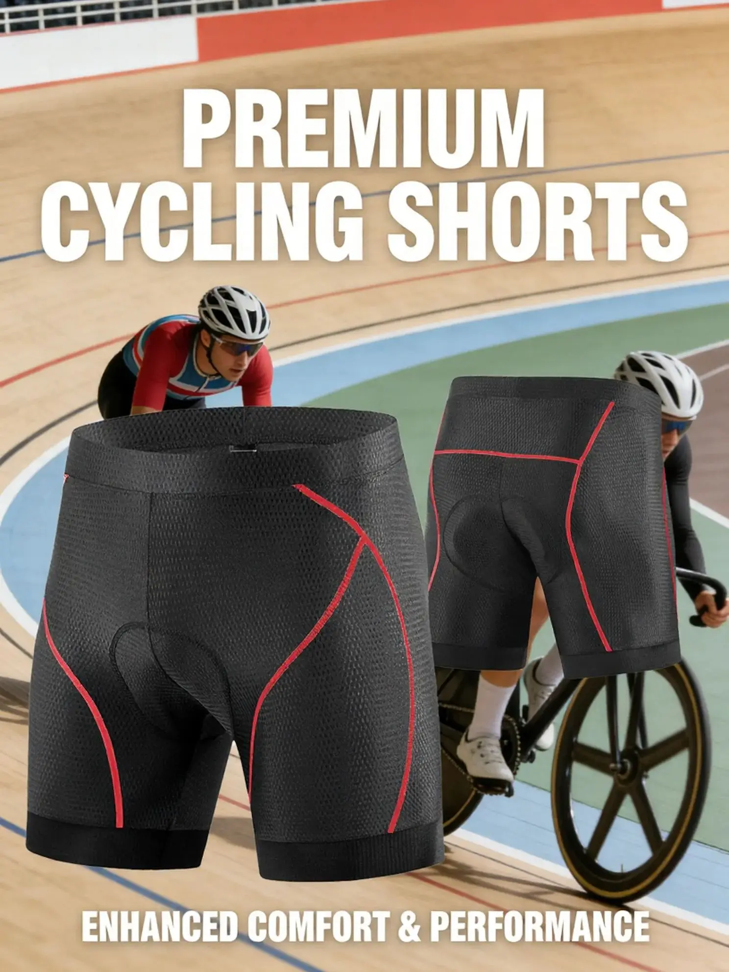 Professionelle Herren-Radhose für Frühling und Sommer, Hochelastisches Schwammpolster
