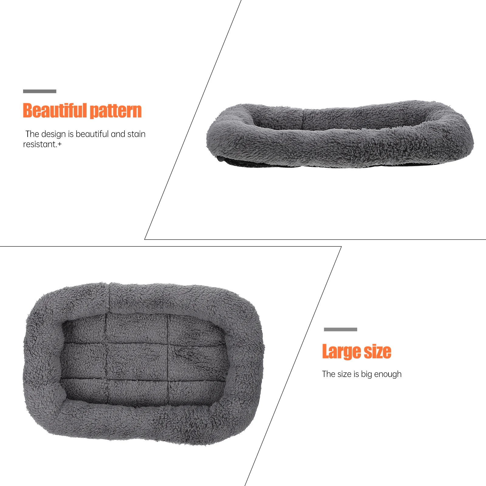 Pet Mat Dog Pads Extra Large Warm Bed Floor Cushion Sleeping for Cloth Supply Resting Sofa