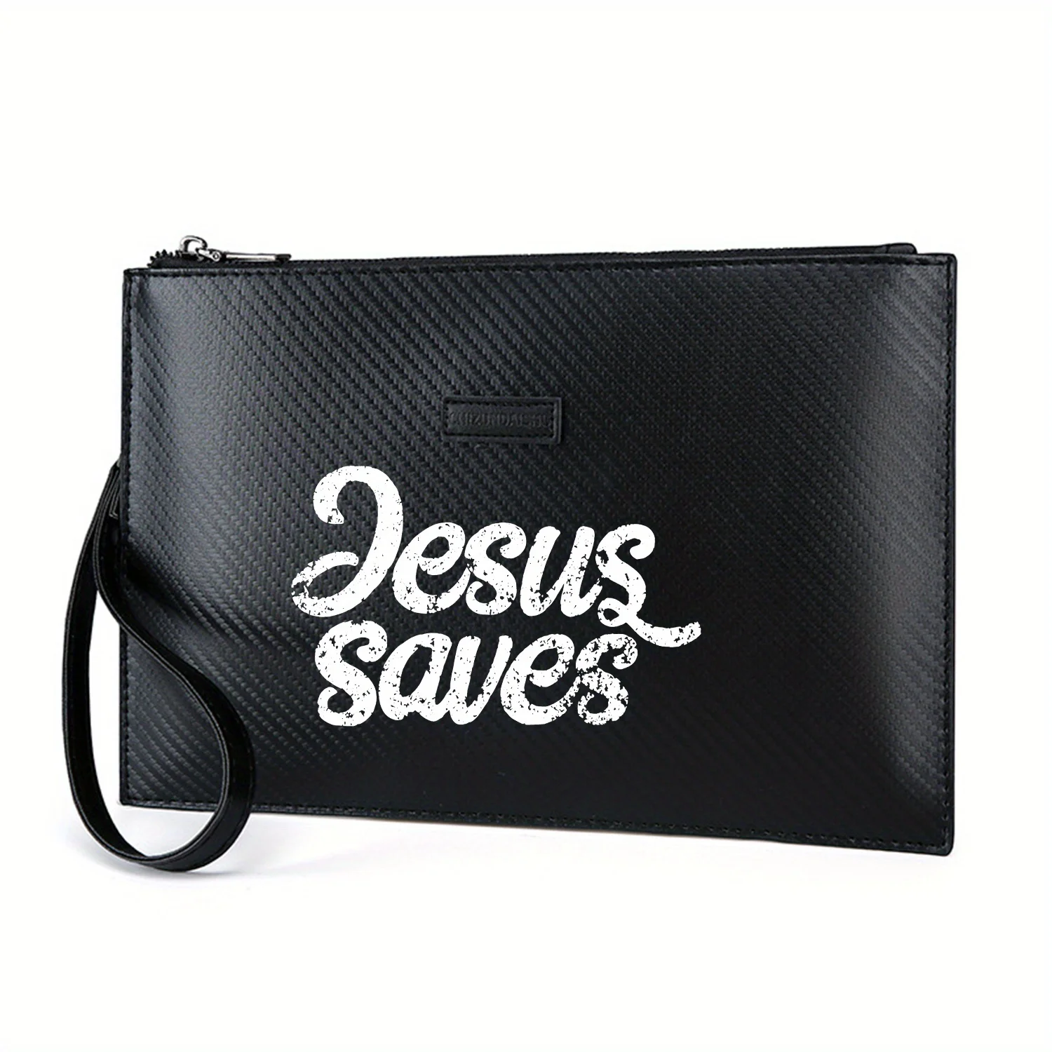 jesus-salva-classico-script-texto-elegante-impresso-pu-bolsa-masculina-elegante-e-pratica-para-transporte-diario