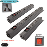 wireless C14 POT PDU power strip Network cabinet rack 16A universal output socket Double break switch control