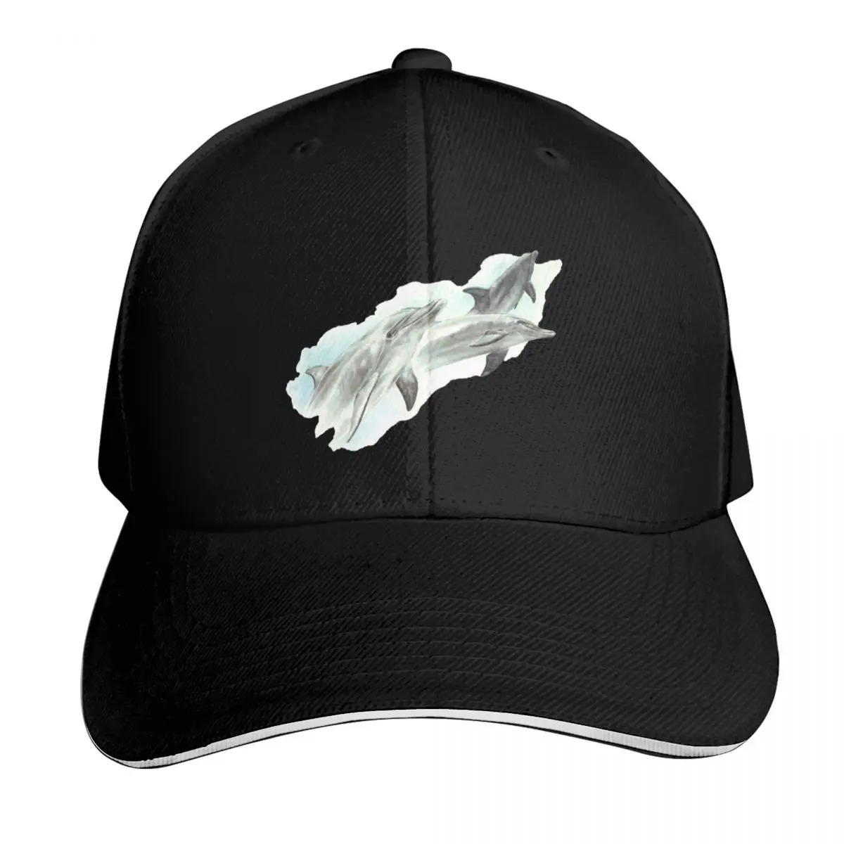 Bottlenose Dolphin Group Baseball Cap Golf Cap Funny hats western Hat Military Cap Man Women Hats Men's