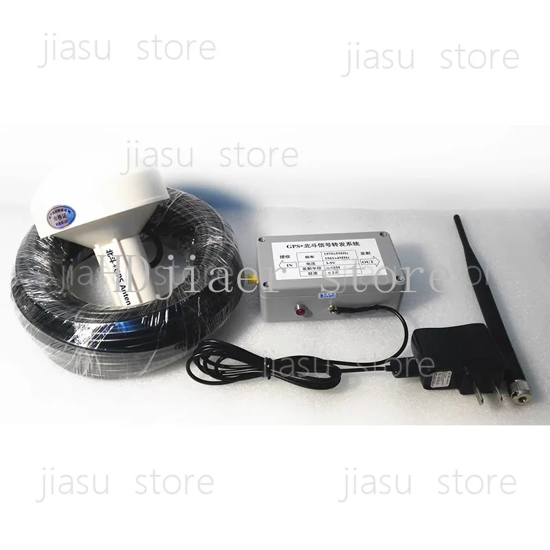 

Indoor Coverage Gps Signal Repeater Amplifier Gps Transponder System Kit with 10M Receiving Antenna